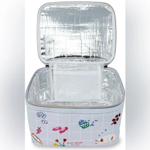 Kate Spade Light Blue Park Picnic Insulated Lunch Bag NWT - Picture 3 of 9